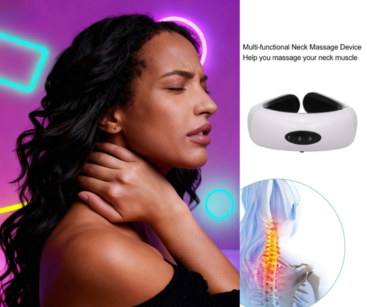 New Neck and back Massager Device Electric Muscle Vibration Stimulation Relaxation Instrument For Neck and back care