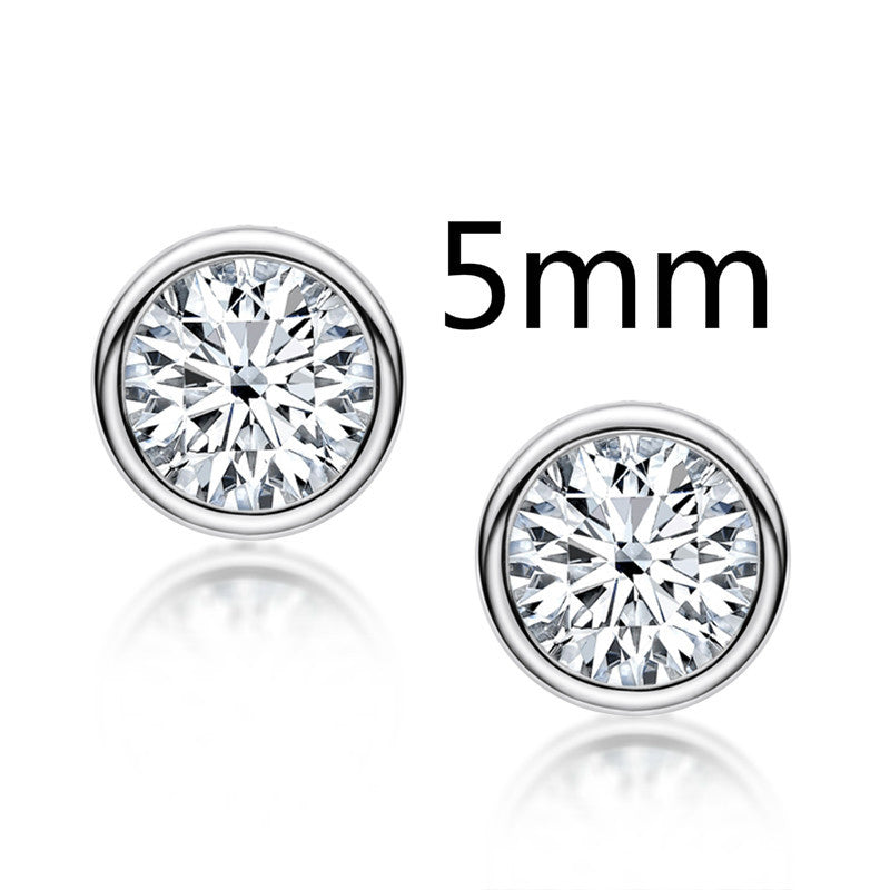 0.5-2 Carat 925 Sterling Silver Personalized Design Earrings