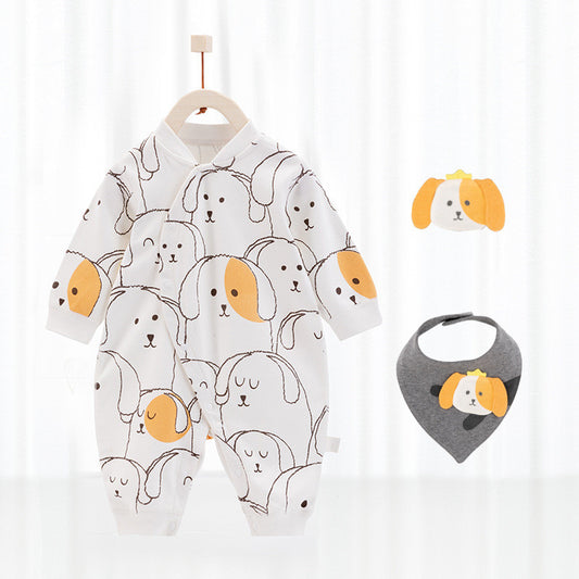 Baby's Pure Cotton Thermal Jumpsuit