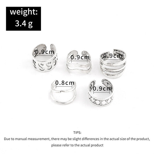 Simple And Simple Hollow S-shaped Non-pierced Ear Clip