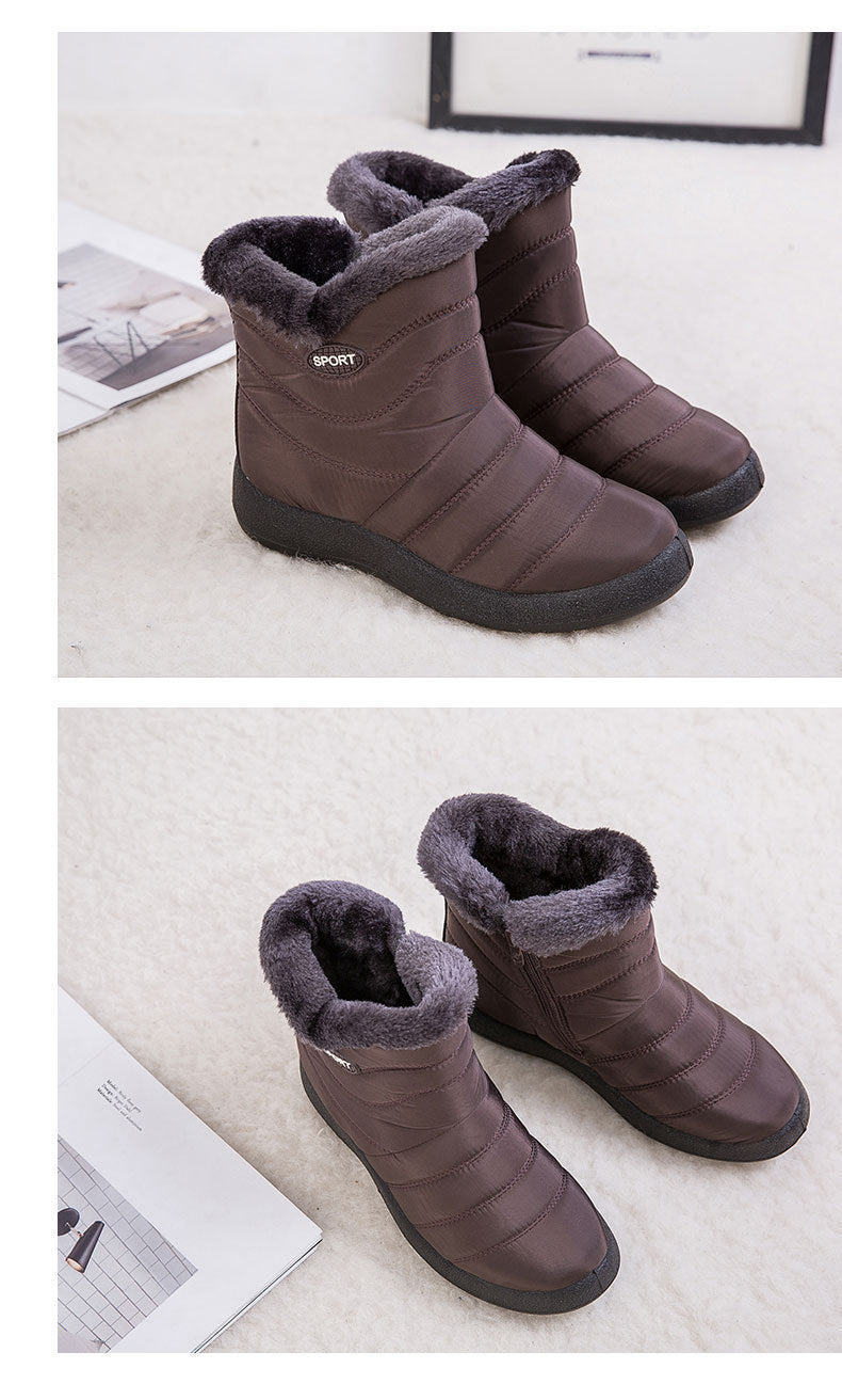 Winter Fashion Plus Size Women Plus Velvet Long Snow Boots