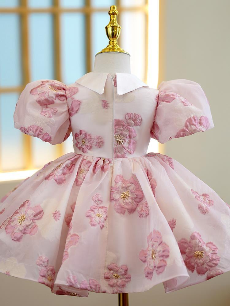Piano Playing Flower Girl's Wedding Little Girl Princess Dress Birthday Costume