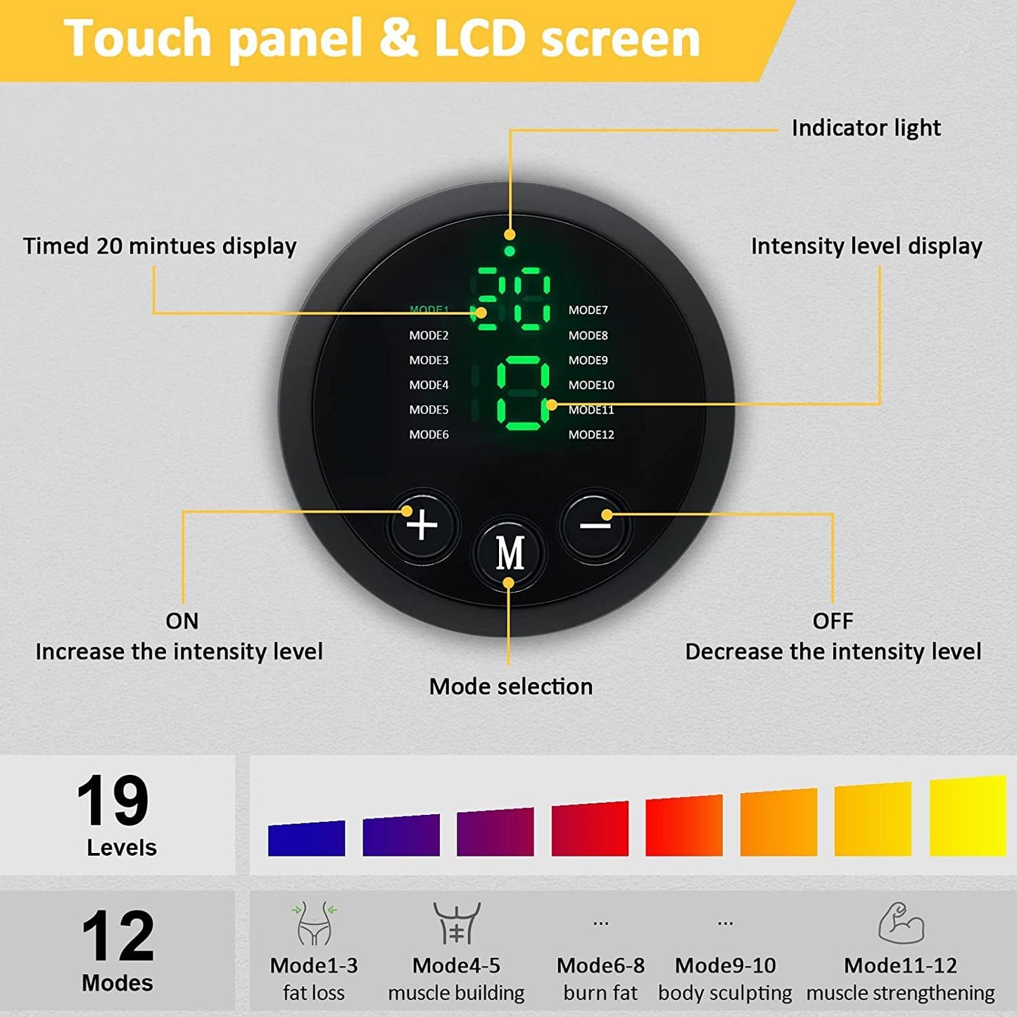 EMS Abdominal Crunch Board Massage Belt Abdominal Fitness Instrument