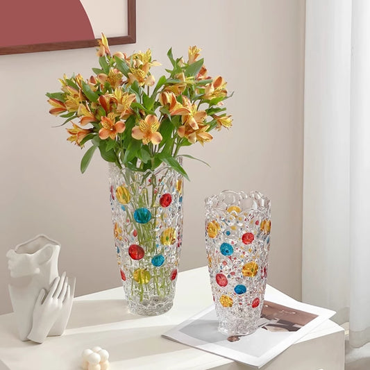 Simple Colorful Creative Glass Vase Table Decorations Ornaments