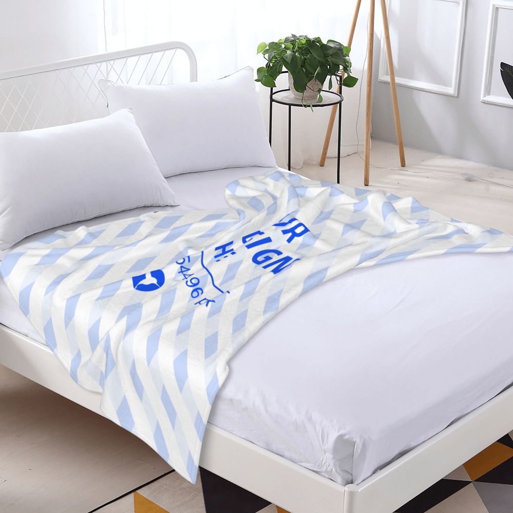 Create Your Own Vertical Thickened Skin-friendly Breathable Flannel Blanket