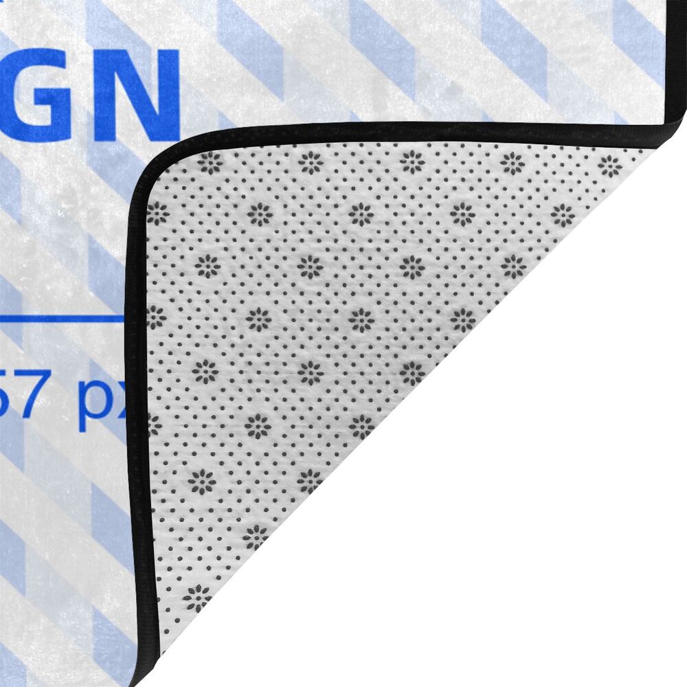 Create Your Own Flannel Absorbent Non-slip Easy-care Floor Mat