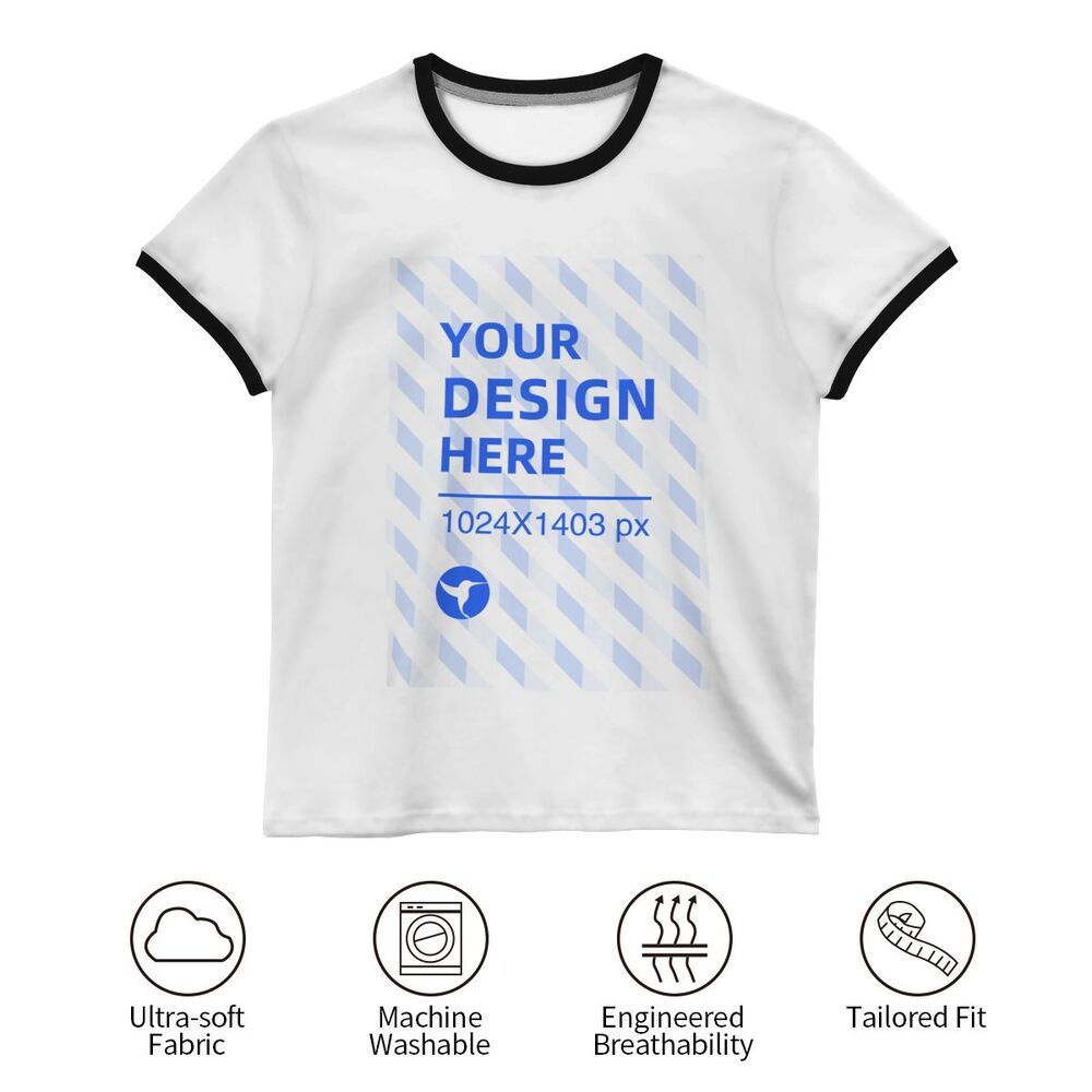 Create Your Own Loose Youth Contrast Short Sleeve T-Shirt