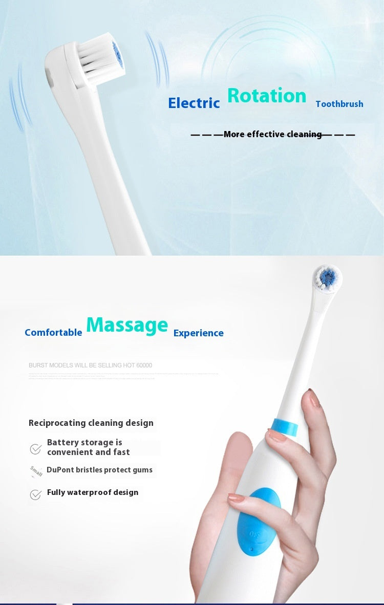 Creative Waterproof Rotary Household Electric Toothbrush