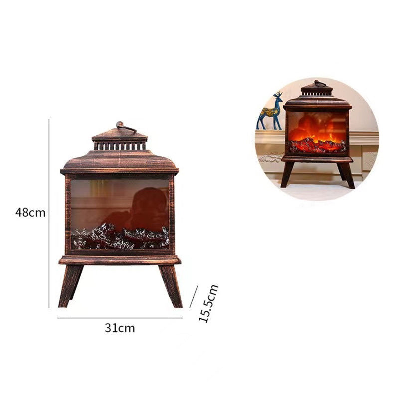 LED Simulation Flame Christmas Decoration Fireplace Light