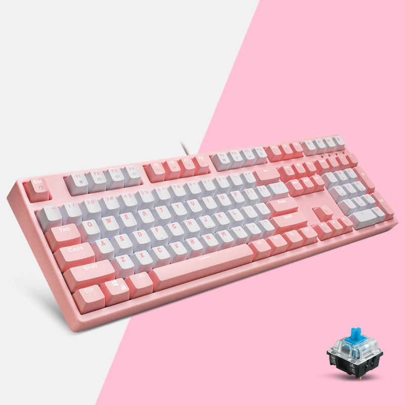 Mechanical Keyboard Cute Girl Desktop Computer