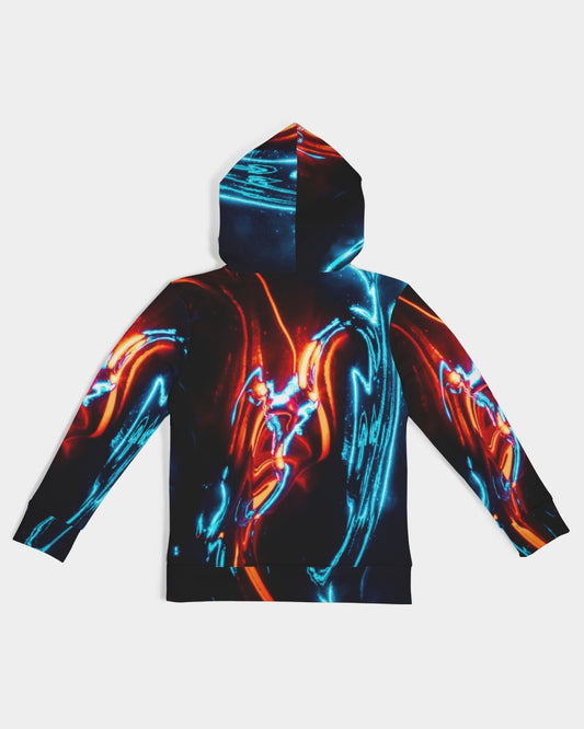 ELECTRICLY BLUE AND RED DESIGN BY FLIPSTYLEZ Kids All-Over Print Hoodie