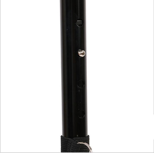 Luminous walking stick five section telescopic folding old tumbler magical aluminum alloy