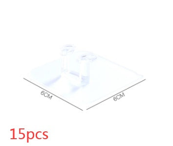 Transparent Plastic Plug Hook Seamless Strong Power Plug Socket Hook