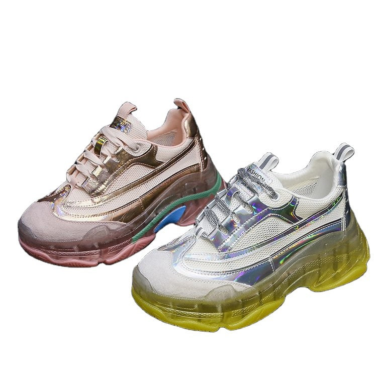 Laser daddy shoes women new colorful crystal - FLIPSTYLEZLLC