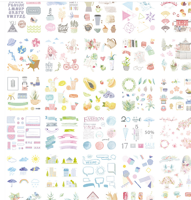 Gift box set sticker