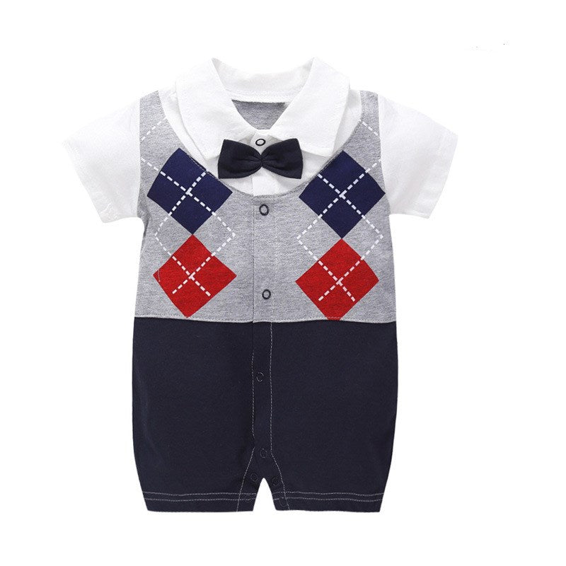 Men's baby onesie gentleman's dress