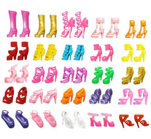 40 Pairs Lot New Fashion Mixed Style Different Mixed Shoes Boot For Doll Free Shipping