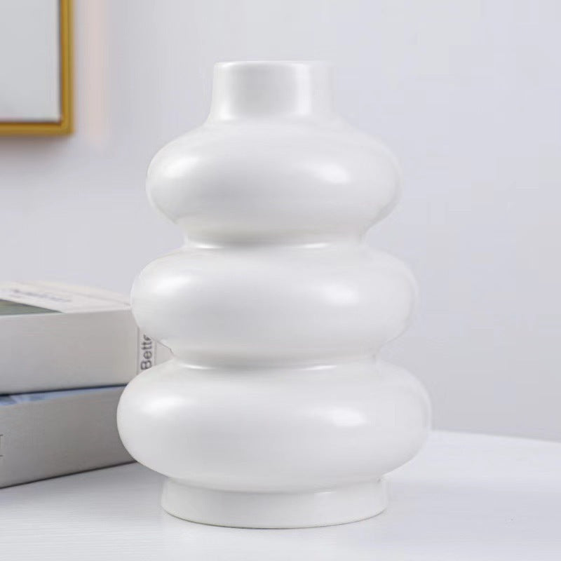 Simple Ceramic Vase Ornaments Dried Flowers Living Room Home