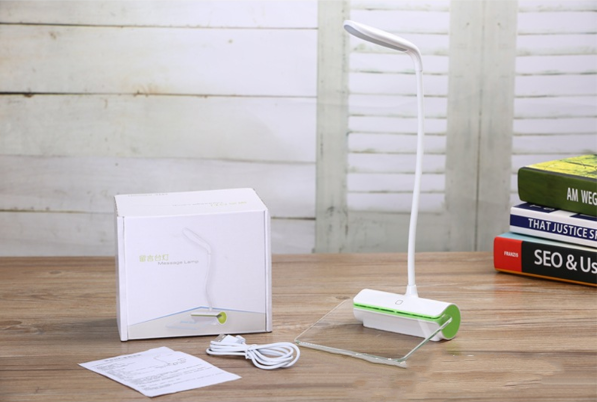 Rechargeable LED lamp message board table lamp