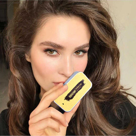 Eyebrow shaping eyebrow wax + brush