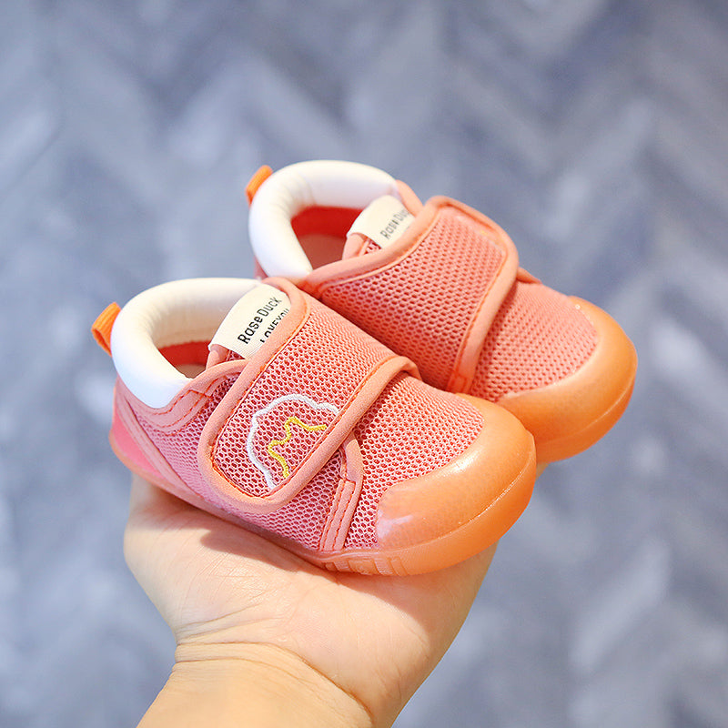 Breathable Mesh Baby Walking Shoes with Soft Soles