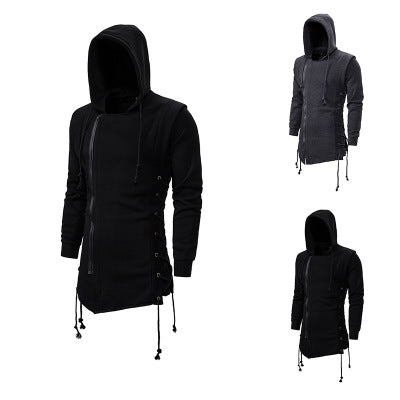 Plus Size Men's Hooded Loose Jacket