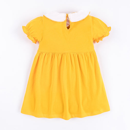 Children's skirt princess dress with puff sleeves