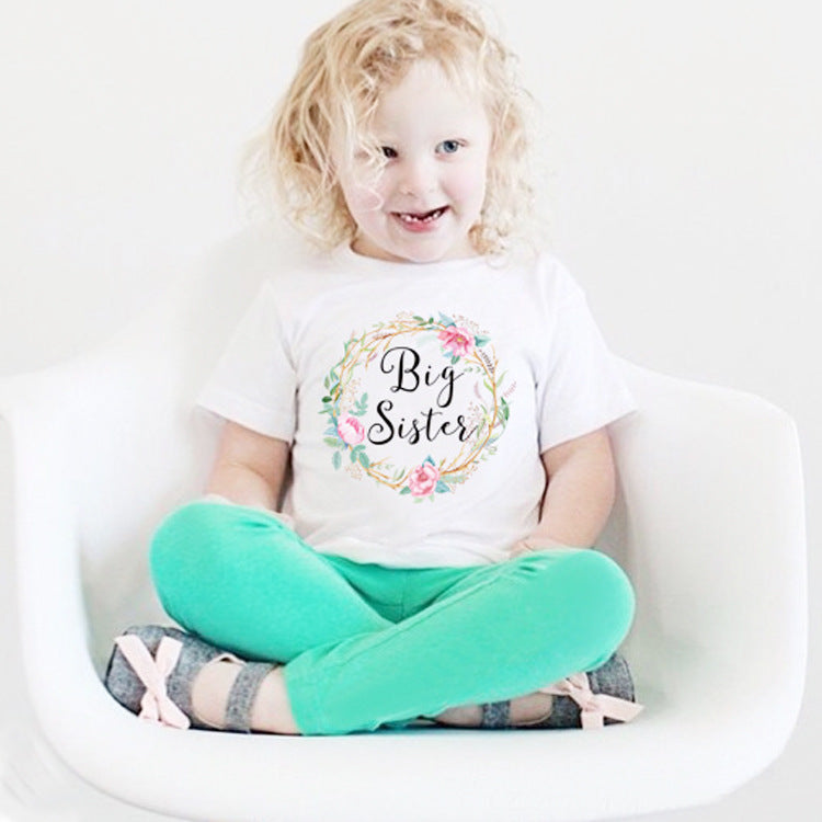 Alphabet printed children's Romper triangle creeper