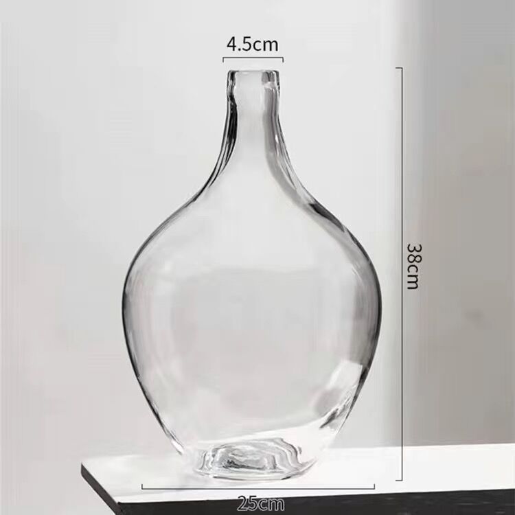 Big Glass Vase Living Room Dried Flowers Nordic Ins Style Glass