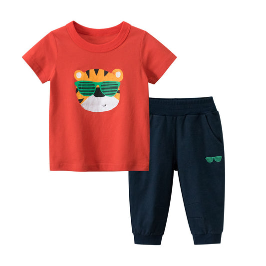 Children's short sleeve suit