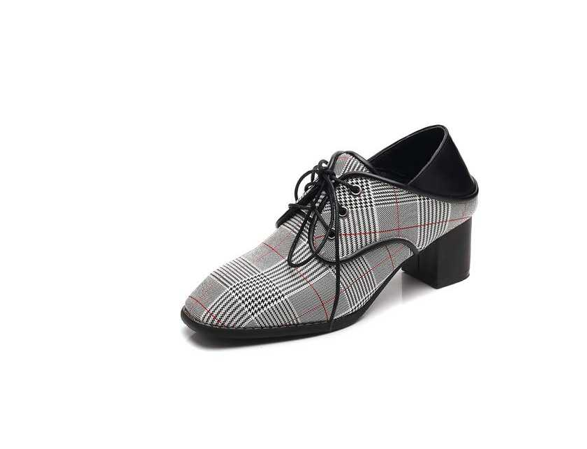 Spring new single shoes women wear lazy shoes with thick with laced cloth British wind wild women shoes - FLIPSTYLEZLLC