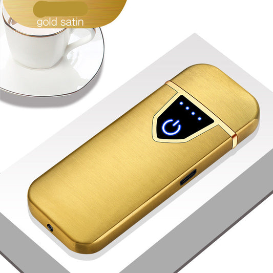 Personalized creative fingerprint induction charging cigarette lighter