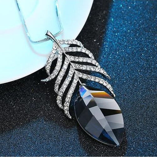 Crystal tassel necklace clothing accessories
