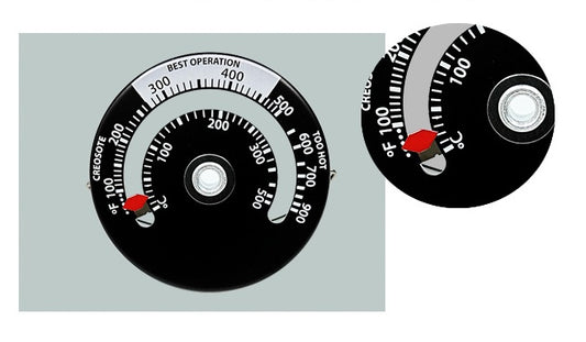 Fireplace thermometer