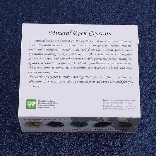 Natural crystal ore mineral gift box