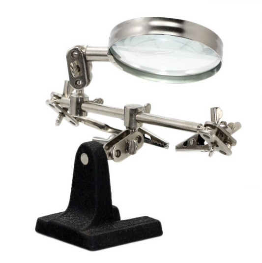 Welding Magnifier Auxiliary Fixture with Iron Stand Desktop Stand Combined Welding Table Repair Tool Table