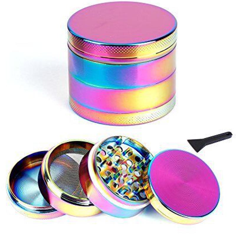 Colorful Ice Blue Manual Metal Smoke Grinder