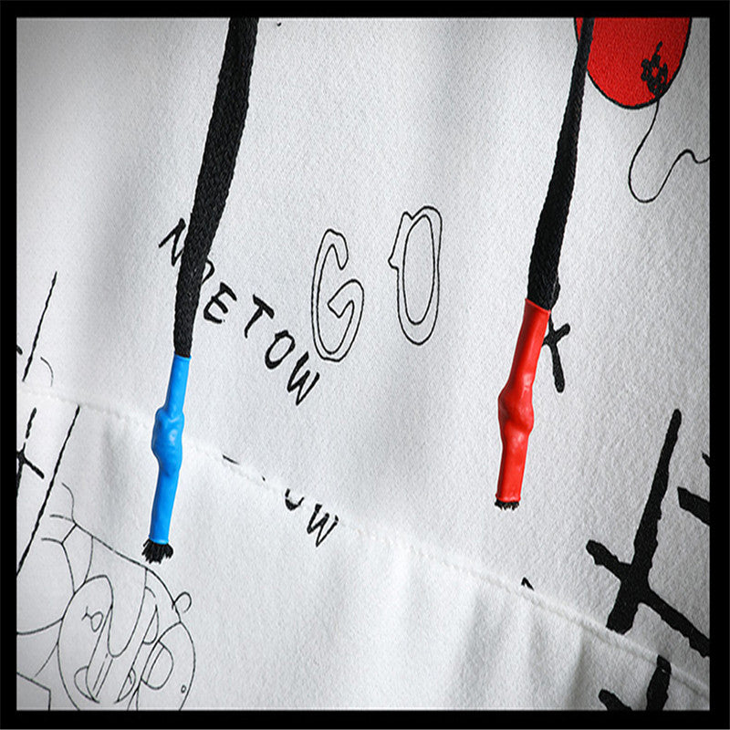 Fashion Printed Plus Size Sweater Coat Men's