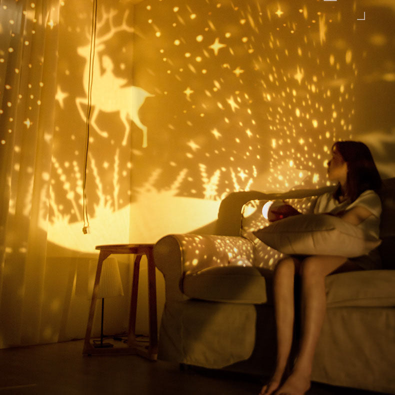 Decorative starry table lamp