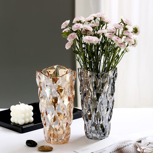 Crystal Glass Vase Flower Arrangement Decoration Ornaments