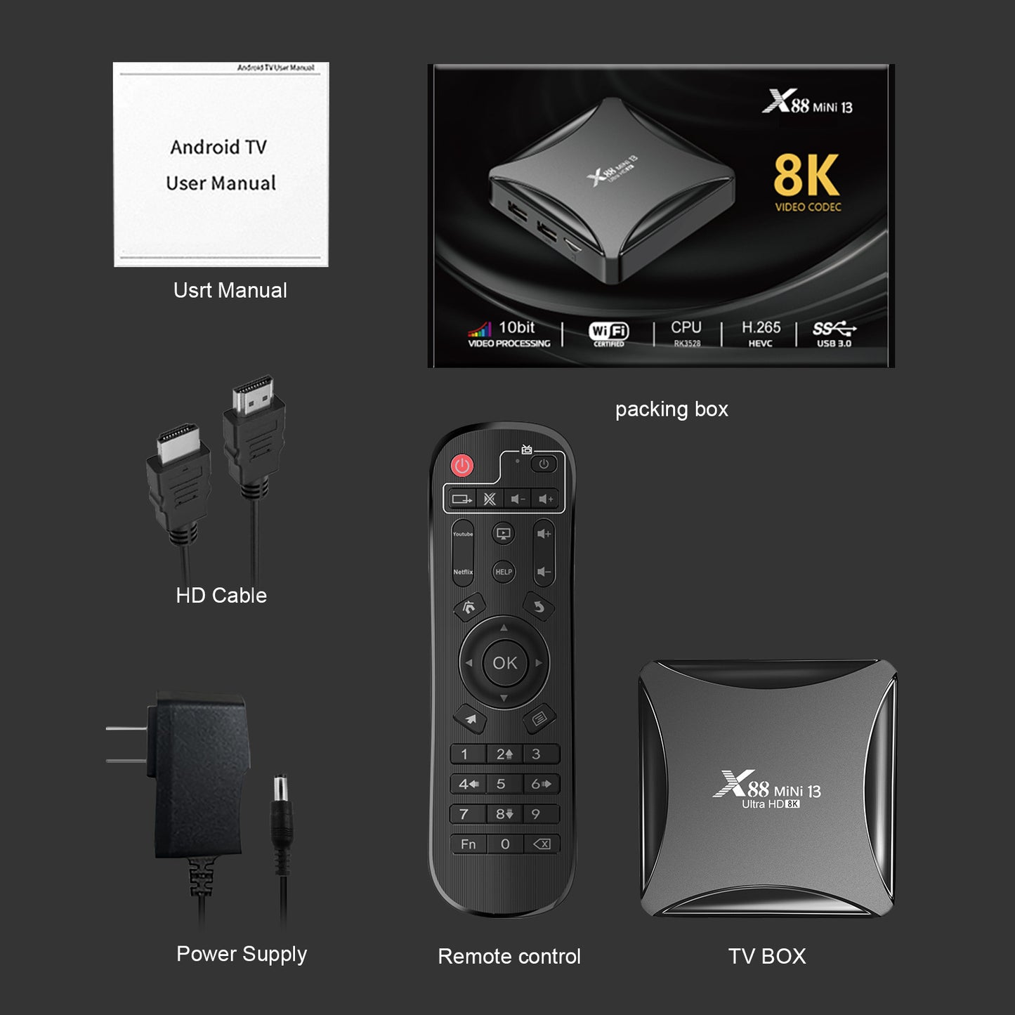 Android Dual-band Wireless Network Set-top Box