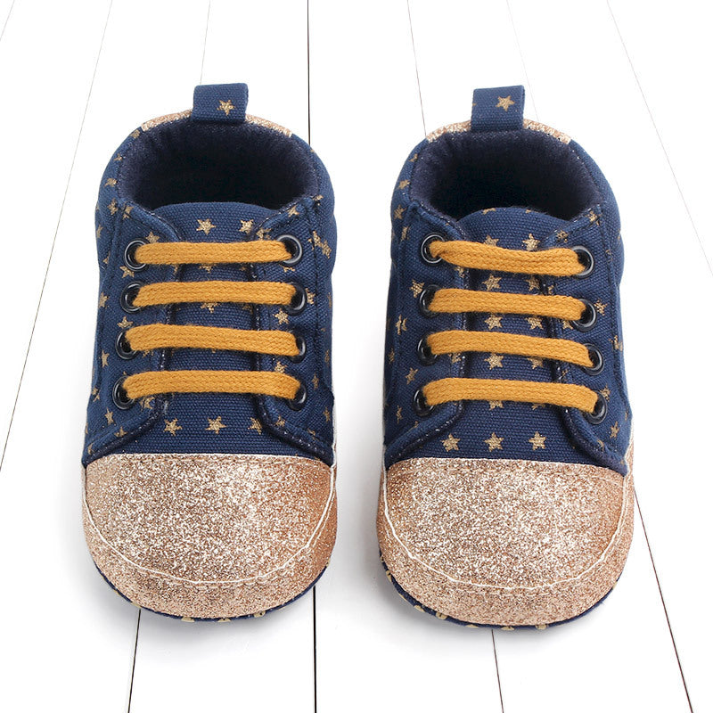 Baby sequined stars toddler shoes