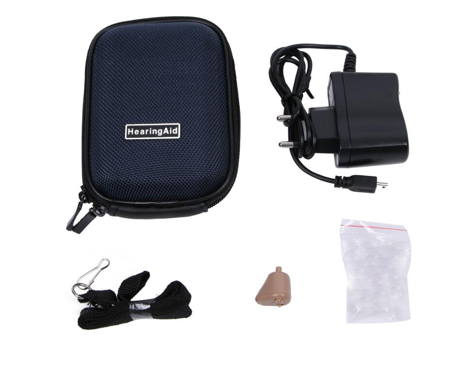Hearing Aid Portable Small Mini In Ear Invisible Amplifier Sound Adjustable