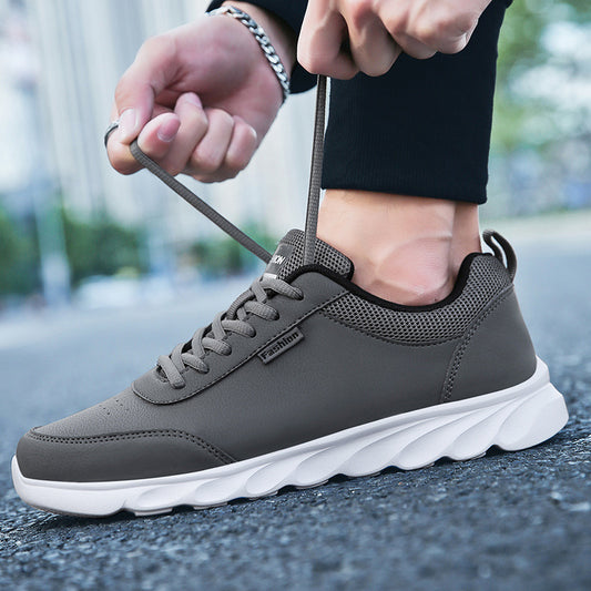 Autumn and Winter Large Leather Sports Shoes