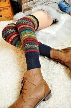 Autumn Winter Bohemian Thickened Woolen Socks