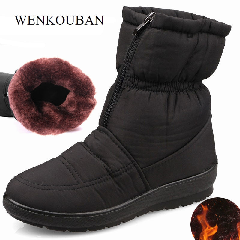 Winter boots ladies shoes thick women snow boots - FLIPSTYLEZLLC