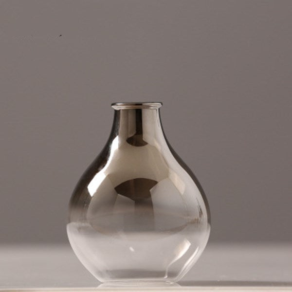 Creative Silver-plated Small Glass Vase Decoration