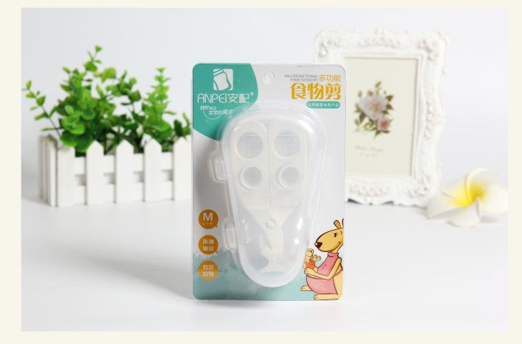 Multifunctional Grinding Food Scissors Baby Food Supplement Scissors