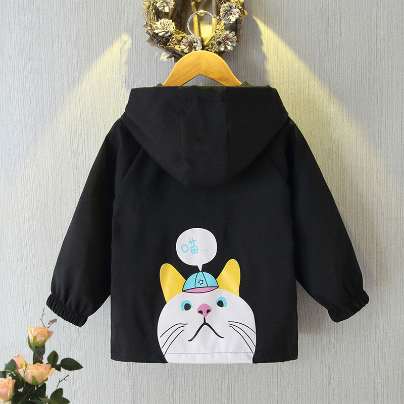 Boy Cartoon Jacket Children's Leisure All-Match