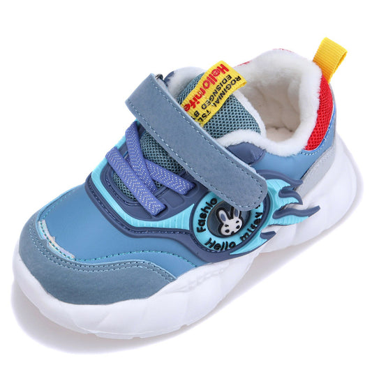 Super Light Solid-soled Sneakers With Velvet Thickening To Keep Warm